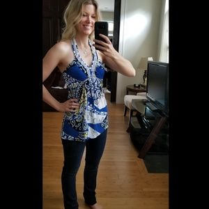 INC flowy halter top